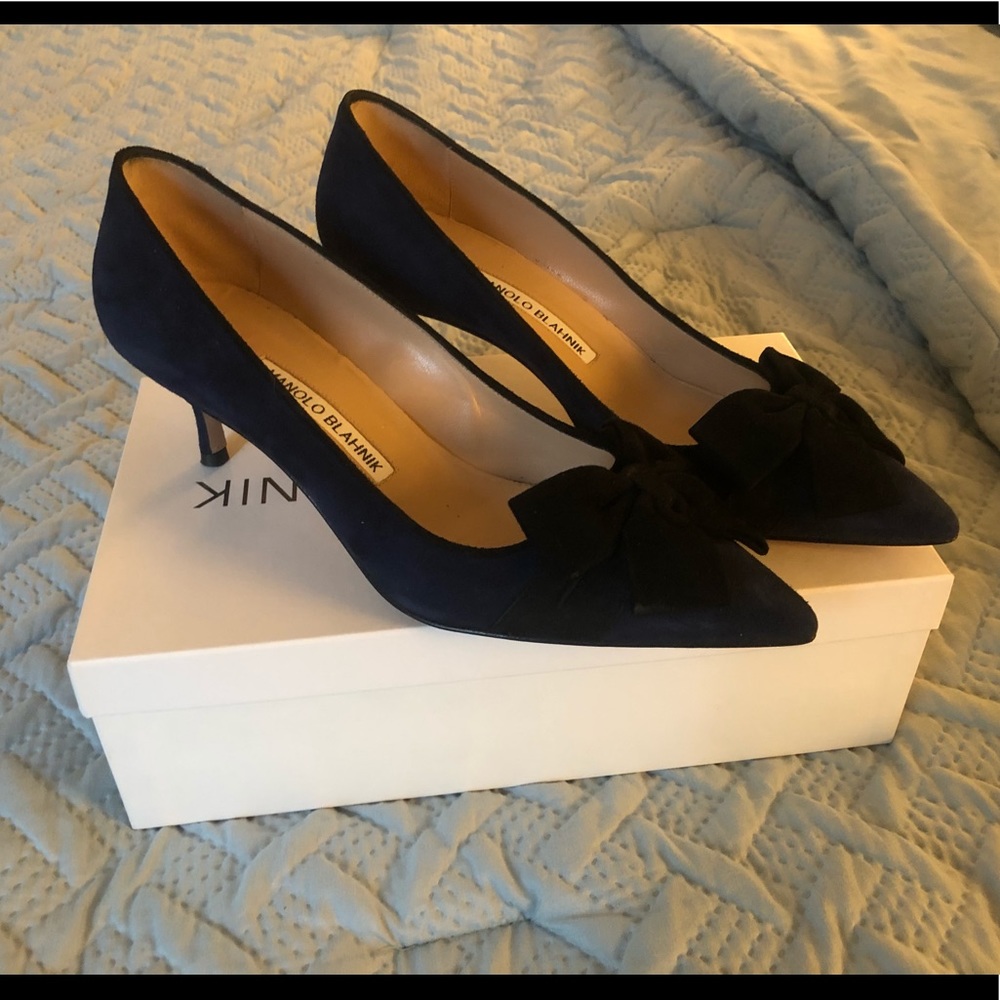 Manolo Blahnik Suede Heels